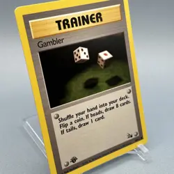 Gambler 60/62 - Fossil - 1st Edition - Pokemon TCG - Image 1