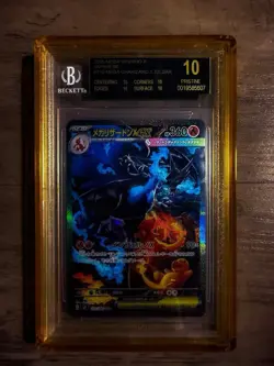 2025 Pokemon Mega Inferno X JPN #110 Mega Charizard X Ex SAR BGS 10 BLACK LABEL - Image 1