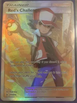 2019 Pokemon TCG Unbroken Bonds: Trainer Red’s Challenge UR 213/214. MINT!!! - Image 1
