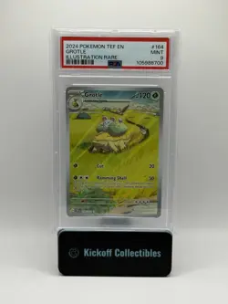 Pokemon TCG Grotle 164/162 Temporal Forces Holo Illustration Rare PSA 9 - Image 1