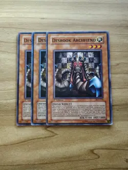 Yu-Gi-Oh! - Desrook Archfiend 3X - Complete Playset - Image 1