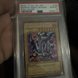 2010-17 Yu-Gi-Oh Serpent Night Dragon Spell Ruler PSA 10 GEM MINT. - Image 2