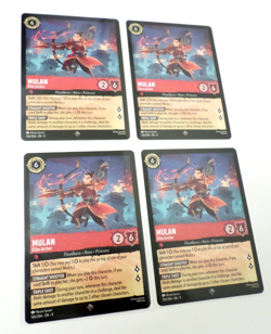 Disney Lorcana Fabled Mulan Elite Archer 4x 126/204 Super Rare - Image 1