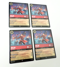 Disney Lorcana Fabled Mulan Elite Archer 4x 126/204 Super Rare - Image 2