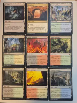 MTG Lands - Gate theme lot. 9 cards. Multi color - Image 1