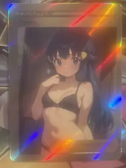 Pokemon Dawn Anime Waifu Custom DIY Trainer Art Pokemon card - Image 1