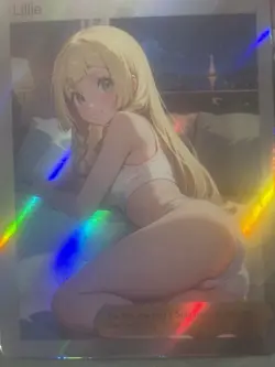 Pokemon Lillie Anime Waifu Custom DIY Trainer Art Sexy Pokemon card - Image 1