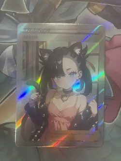 Pokemon Marnie Anime Waifu Custom DIY Trainer Art Sexy Pokemon card - Image 1