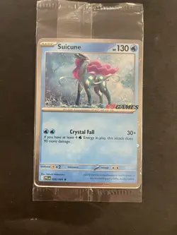 Suicune 026/094 EB Games Stamped Promo Holo Phantasmal Pokemon Card - SEALED - Image 1
