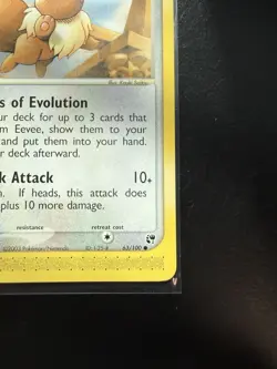 Pokemon Eevee TCG Card 63/100 Sandstorm Regular Non-Holo LP - Image 5