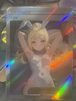 Pokemon Lillie Anime Waifu Custom DIY Trainer Art Sexy Pokemon card - Image 1