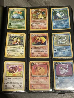 Huge Vintage Pokemon Card Binder Collection 250+ Cards - WOTC Era Lot - Image 1