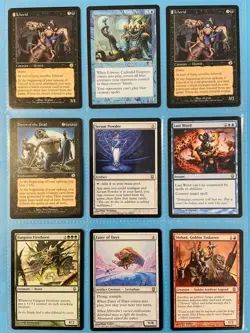 Magic the Gathering Lot of Nine , (9) Cards, Torment And Dark Steel - Image 1