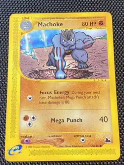 Pokemon Card - Machoke Skyridge 38/144 Uncommon LP/NM - Image 1