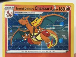 Special Delivery Charizard SWSH075 Sword & Shield Promo Card Holo - Image 3