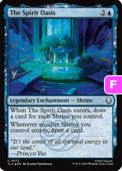 MTG The Spirit Oasis Avatar Uncommon Legendary Enchantment Shrine *Foil* NM - Image 1