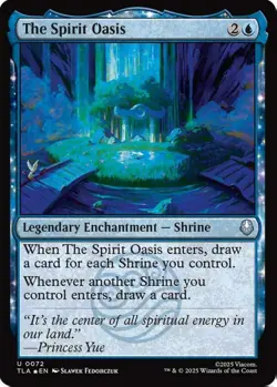 MTG The Spirit Oasis Avatar Uncommon Legendary Enchantment Shrine *Foil* NM - Image 2