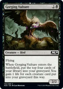 MTG x4 Gorging Vulture Core Set 2020 Common Magic the Gathering NM/M - Image 1