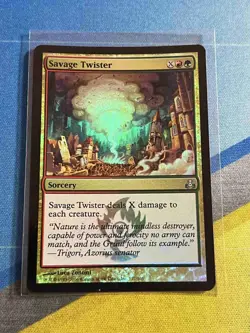 Magic the Gathering MTG Guildpact SAVAGE TWISTER Foil - Image 1