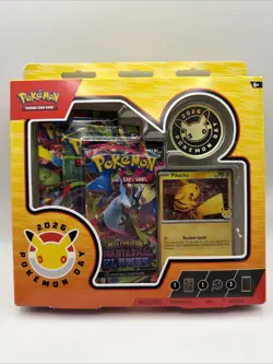 Pokemon Day 30th Anniversary Sealed Pikachu Promo with 3 Packs & Pokemon Coin - Image 1