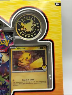 Pokemon Day 30th Anniversary Sealed Pikachu Promo with 3 Packs & Pokemon Coin - Image 5