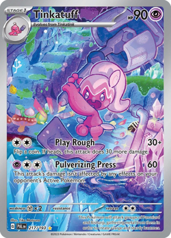 Tinkatuff 217/193 Illustration Rare Paldea Evolved Pokemon NM/M - Image 4