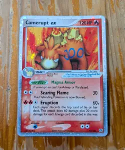 Pokemon TCG Camerupt ex 92/106 Emerald Holo - Image 1
