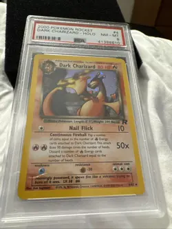 2000 POKEMON ROCKET #4 DARK CHARIZARD-HOLO PSA 8 - Image 1
