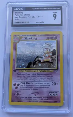 2000 Pokemon Neo Genesis 1st Edition Slowking #14 CGC 9 - Image 1