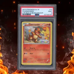 Pokemon Black & White CHARMANDER Build A Bear Workshop Promo PSA 9 - Image 1