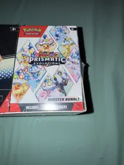 Prismatic Evolutions Booster Bundle Pokemon TCG Outer Box Unsealed - Image 1