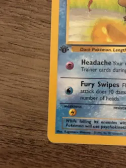 Pokemon TCG Psyduck Fossil 53/62 1st Edition Basic Common 50 HP English 1999 - Image 2