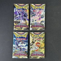 Pokemon Astral Radiance Booster Pack Art Bundle (Set Of 4) Sealed Sword & Shield - Image 1