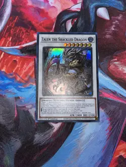 Yugioh! Zalen the Shackled Dragon BPRO-EN042 Super Rare 1st Edition NM - Image 1
