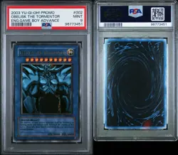 Obelisk The Tormentor #002 2003 Yu-Gi-Oh! Promo English Game Boy Advance PSA 9 - Image 3