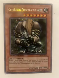 Yugioh ! Green Baboon, Defender of the Forest RP02-EN099 Limited Edition - Image 2