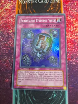 Yu-Gi-Oh! Eradicator Epidemic Virus TDGS-ENSE1 Super Rare Limited Near Mint - Image 1