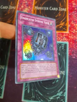 Yu-Gi-Oh! Eradicator Epidemic Virus TDGS-ENSE1 Super Rare Limited Near Mint - Image 2