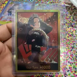 DON!! Card (Boa Hancock)(Gold) Extra Booster: One Piece Heroines Edition Foil - Image 1