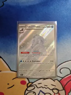 Pokemon TCG Crabominable Card 149/142 Illustration Rare Snowflake Stamped NM - Image 1