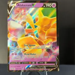 Pokemon Alakazam v SWSH083 Holo Black Star Promo Card Sword & Shield - Image 1