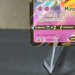 Pokemon Alakazam v SWSH083 Holo Black Star Promo Card Sword & Shield - Image 5