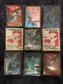 Pokemon TCG ETB Collection Box Card Sleeves Lot of 9 - Image 1