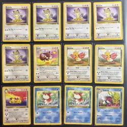 Pokemon TCG 38 Card Vintage Bundle Fossil Base Set Jungle Items Pikachu - Image 1