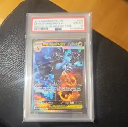 PSA 10 MEGA CHARIZARD X EX 125/094 Phantasmal Flames Graded Pokemon Card English - Image 1