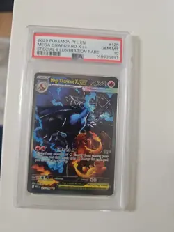 PSA 10 MEGA CHARIZARD X EX 125/094 Phantasmal Flames Graded Pokemon Card English - Image 3