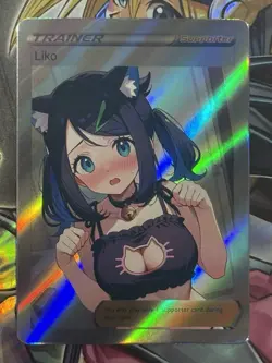 Pokemon Liko Anime Waifu Custom DIY Trainer Art Sexy Pokemon card - Image 1