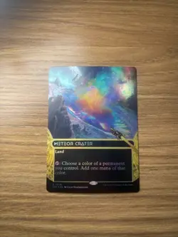 Meteor Crater - FOIL Borderless - Edge Of Eternities Stellar Sights - MTG - 026 - Image 1