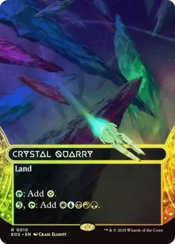 MTG - Crystal Quarry - Foil - Stellar Sights - Edge of Eternities - Magic - Image 1