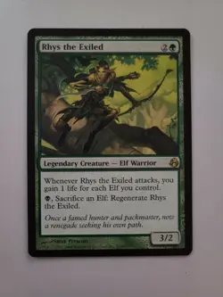 Magic The Gathering 1x RHYS THE EXILED - Morningtide Green Near Mint MTG - Image 1